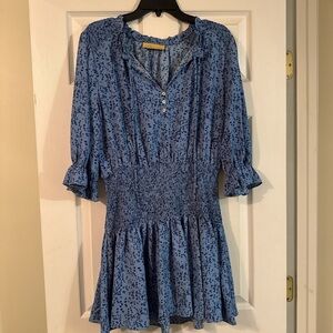 Blue Patterned Dress